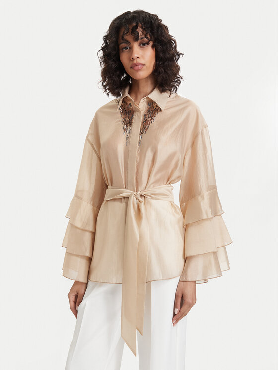 ACCESS FASHION ACCESS FASHION Cămașă 63-7068-125 Bej deschis Relaxed Fit
