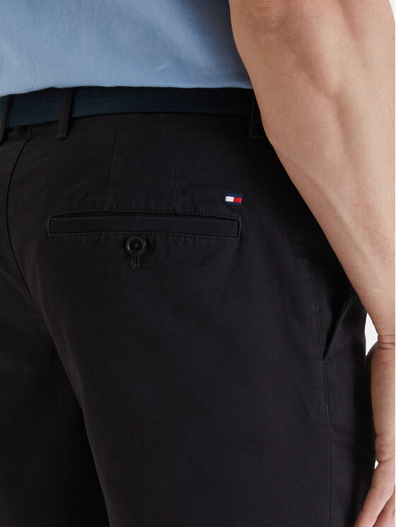 Tommy Hilfiger Tommy Hilfiger Medžiaginiai šortai Denton MW0MW42349 Juoda Slim Fit