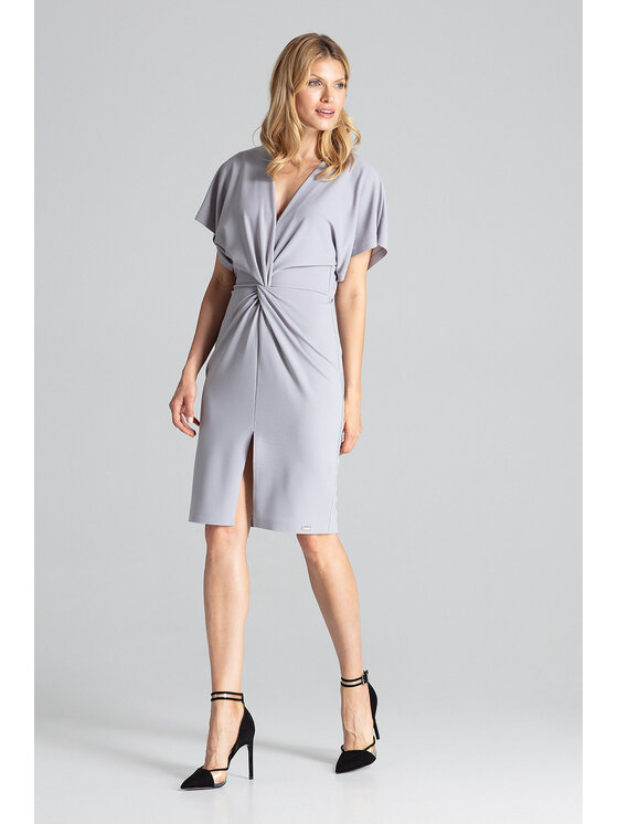 FIGL FIGLFIGL Vestito M687 Grigio Regular Fit