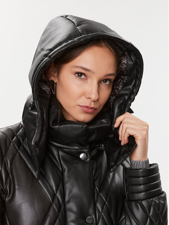 Guess Guess Μπουφάν μεταβατικό W3BL30 WFSP0 Μαύρο Regular Fit