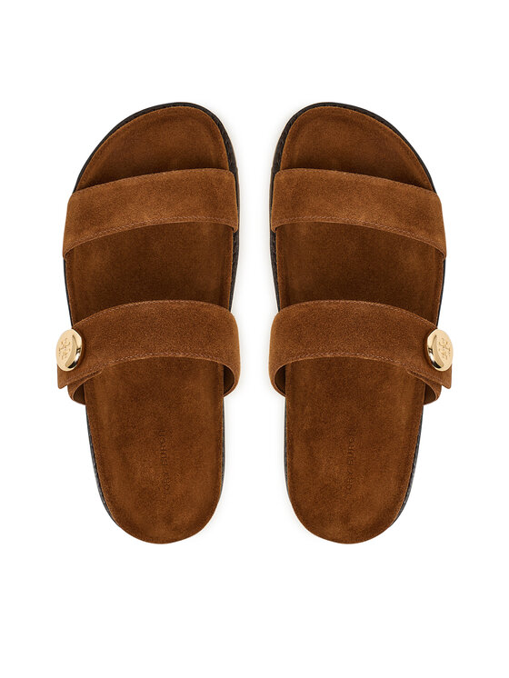 Tory Burch Tory Burch Шльопанці Romy Sport 183266 Коричневий
