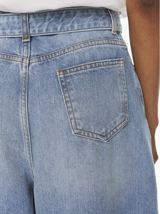 TWINSET TWINSET Jeans hlače 241TT2390 Modra Wide Leg