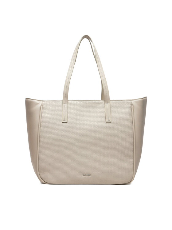 Calvin Klein Jeans Kabelka Ck Refine Md Shopper Braid K60K612137 Sivá