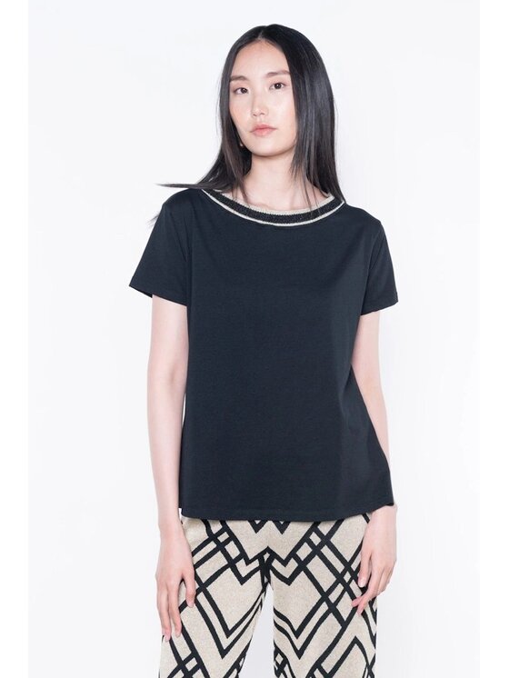 KAOS KAOS T-shirt 84876 Nero Regular Fit