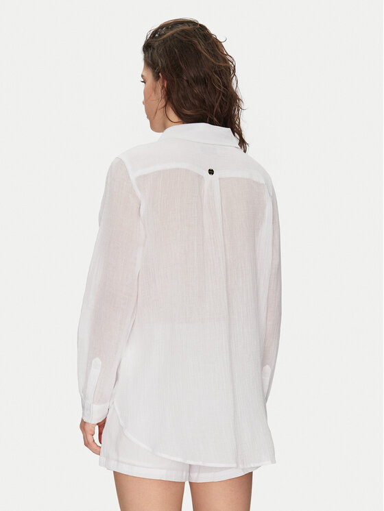 Seafolly Seafolly Camicia Breeze 55428-TO Bianco Regular Fit