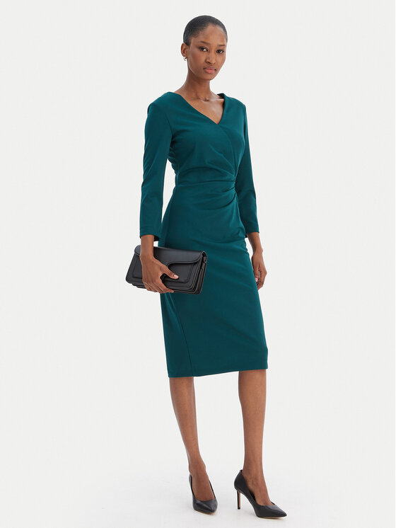 Rinascimento Rinascimento Abito da cocktail CFC0126655003 Verde Slim Fit