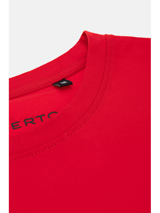 Lancerto Lancerto T-Shirt Linus TS073123000025 Czerwony Regular Fit