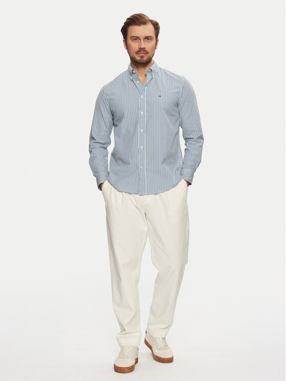 Tommy Hilfiger Tommy Hilfiger Košile Classic MW0MW37549 Modrá Regular Fit