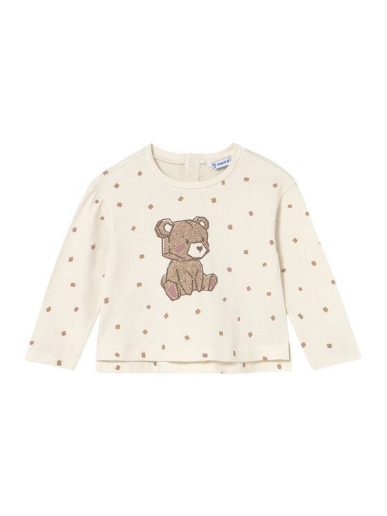 Mayoral Mayoral Blusa 2077 Écru Regular Fit