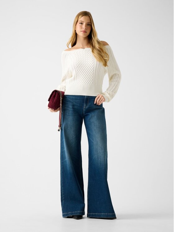 Guess Guess Svetr 180591 Bílá Classic Fit