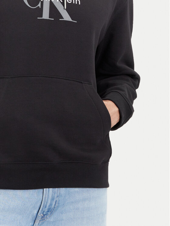 Calvin Klein Jeans Calvin Klein Jeans Μπλούζα Monologo LV04RC282G Μαύρο Regular Fit