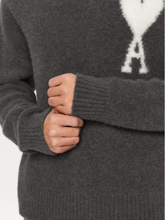 AMI Paris AMI Paris Krekls ar augstu apkakli UKS425.KN0032 Pelēks Relaxed Fit