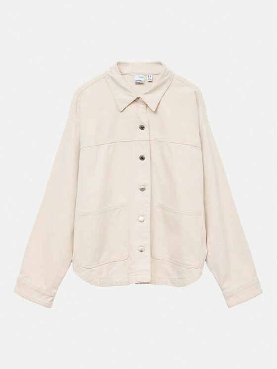 Vero Moda Vero Moda Jeanshemd Jamie 10331693 Beige Relaxed Fit