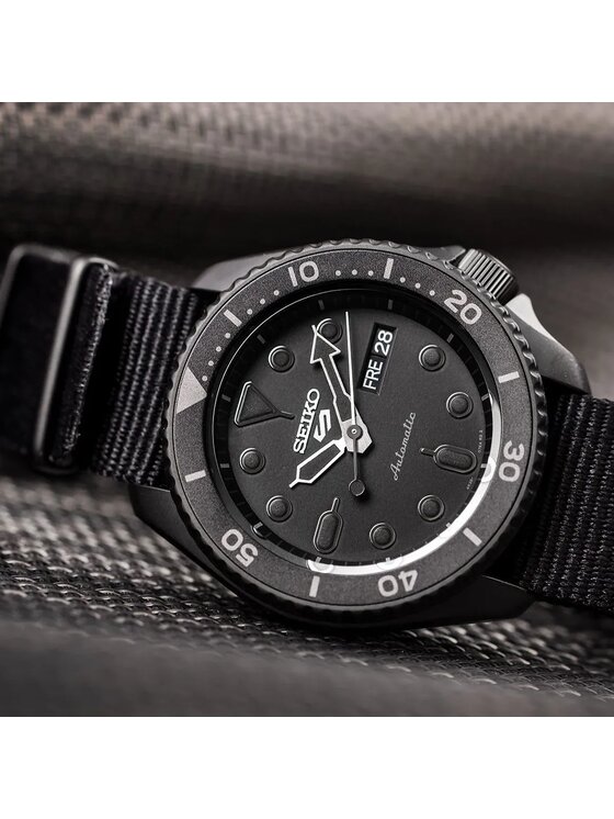 Seiko Seiko Hodinky SRPD Čierna
