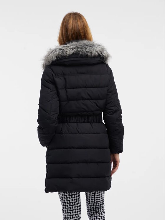 Orsay Orsay Płaszcz 810081660000__46 Czarny A-Line Fit
