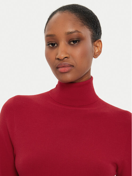 Kontatto Kontatto Rollkragenpullover 3M0124 Rot Regular Fit