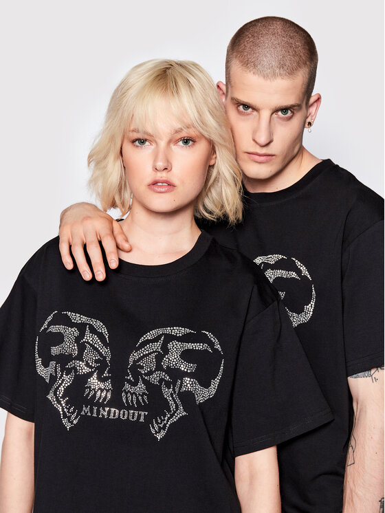 Mindout Mindout Тишърт Unisex Rage Черен Oversize