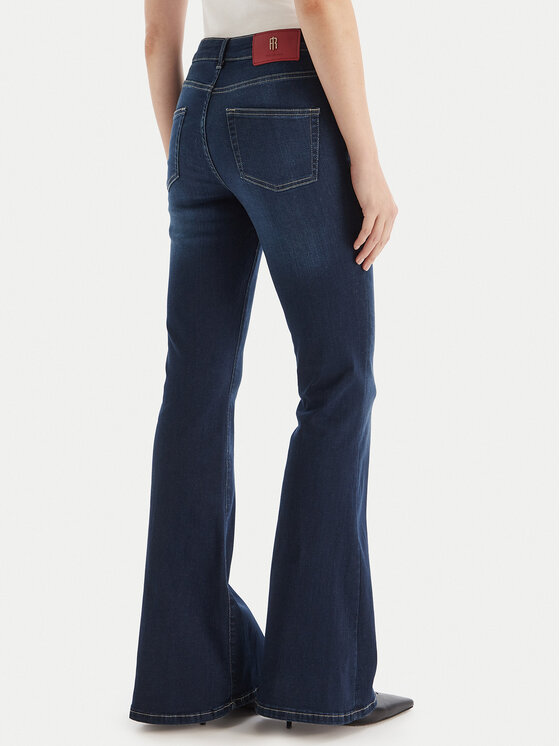 Fracomina Fracomina Traperice FP25WVA012D46093 Tamnoplava Bootcut Fit