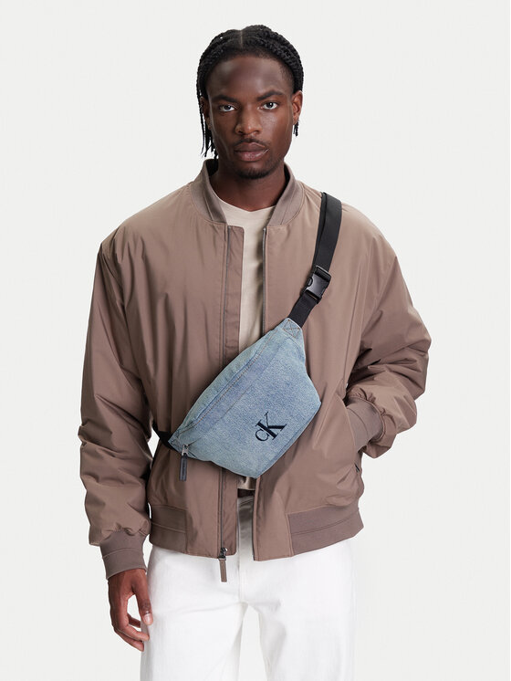 Calvin Klein Calvin Klein torba za okoli pasu Ckj Denim Waistbag LV04G3149G Svetlo modra
