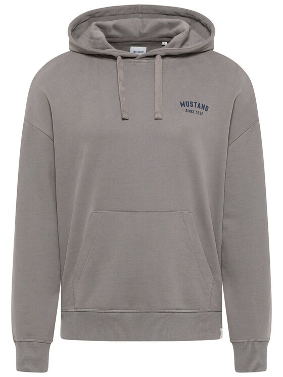 Mustang Mustang Felpa Bennet Back Print Grigio Regular Fit