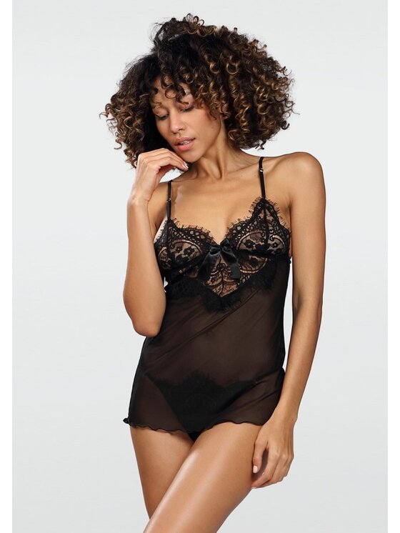 DKaren Lingerie DKaren Lingerie Komplet bielizny Jovita Czarny Classic Fit