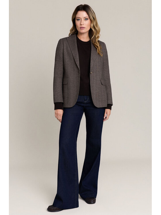 Lancerto Lancerto Marynarka Nicotera MA073226000066 Brązowy Regular Fit