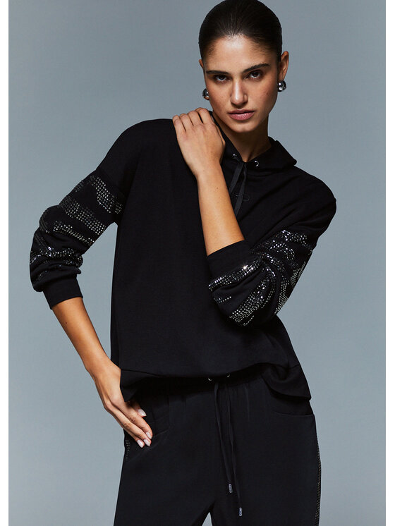 Liu Jo Liu Jo Felpa TA6129FS00222222 Nero Regular Fit