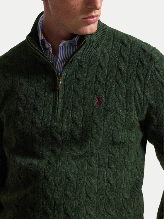 Polo Ralph Lauren Polo Ralph Lauren Pulover 710876766502 Temno zelena Regular Fit