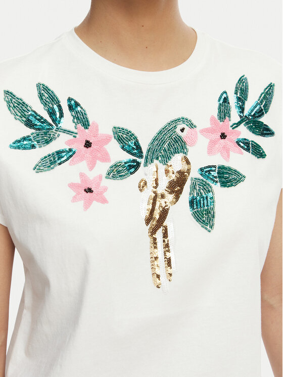 LOLA CASADEMUNT LOLA CASADEMUNT T-Shirt MS2615004 Weiß Regular Fit