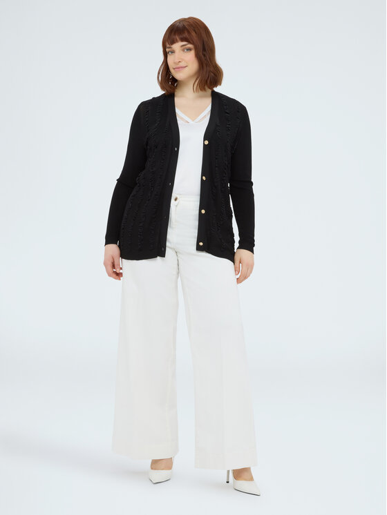 Fiorella Rubino Fiorella Rubino Cardigan M176L008451N033 Nero Regular Fit