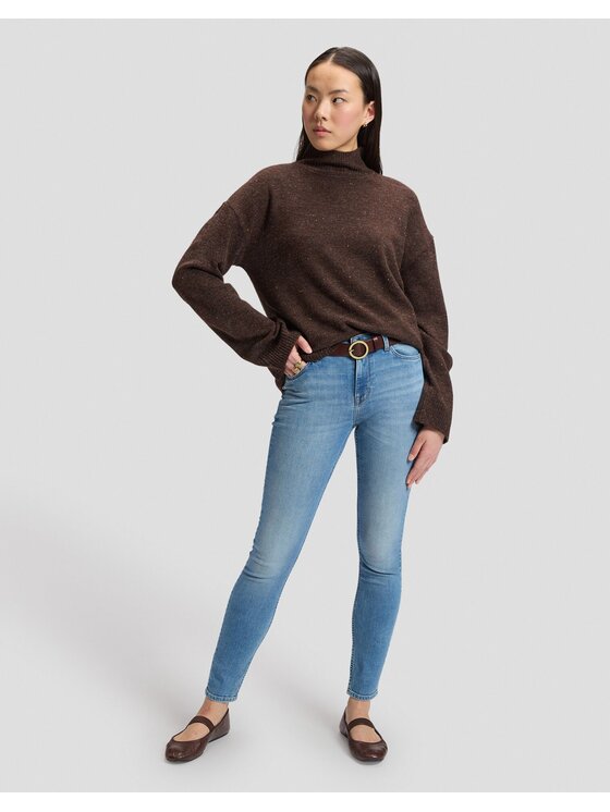 Lee Lee Jeansy SCARLETT HIGH Niebieski Skinny Fit