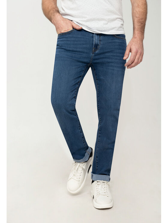 Volcano Volcano Jeansy D-LEON 46 Niebieski Regular Fit