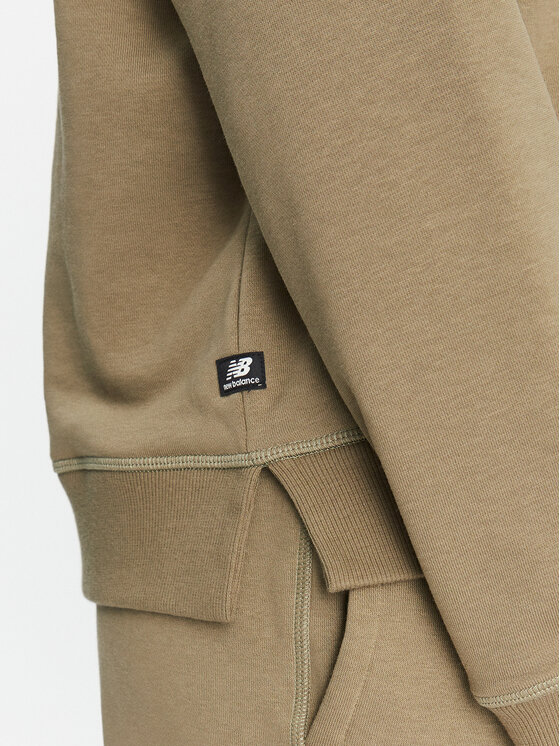 New Balance New Balance Bluza Essentials French Terry Hoodie WT33512 Zielony Regular Fit