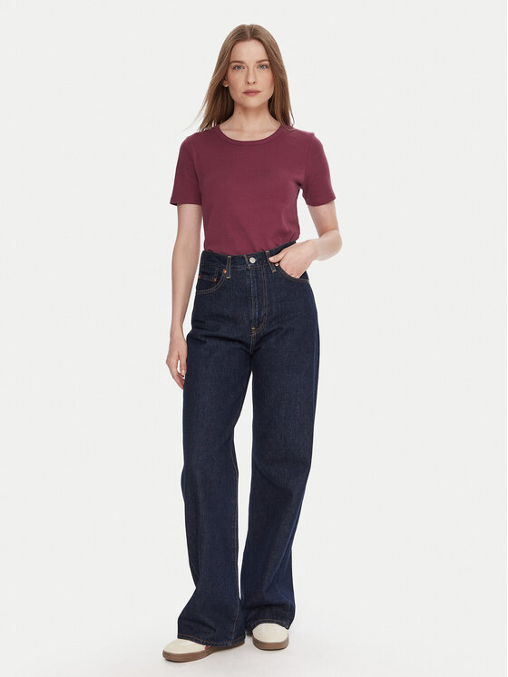 United Colors Of Benetton United Colors Of Benetton Marškinėliai 3GA2E16A0 Violetinė Regular Fit