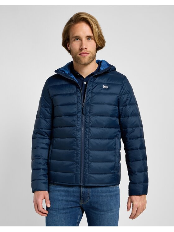 Lee Lee Kurtka puchowa PUFFER JACKET Granatowy Regular Fit