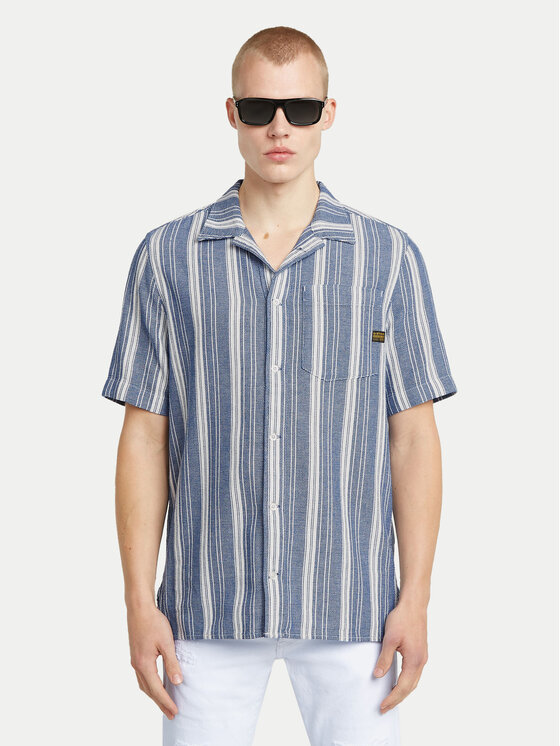 G-Star Raw G-Star Raw Košeľa One Pocket D26183-D916 Modrá Regular Fit