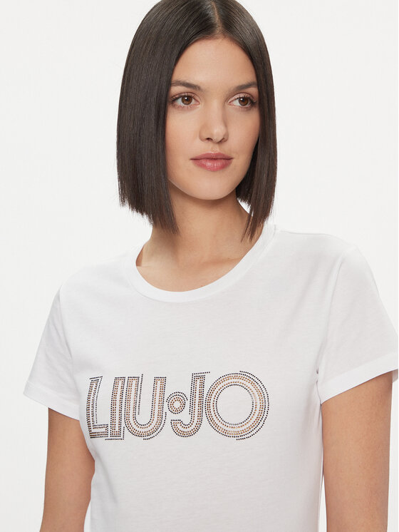 Liu Jo Liu Jo T-krekls WA4051 JS923 Balts Regular Fit