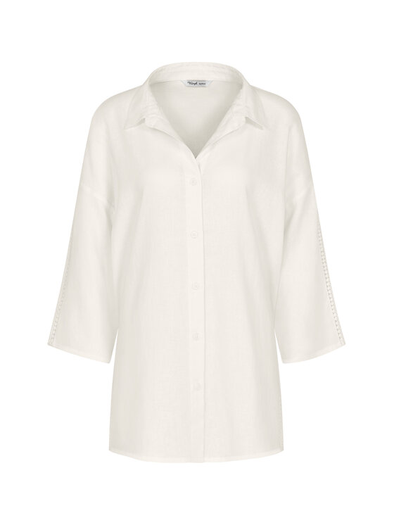 Triumph Triumph Pizsama felső Summer Wear 10227228 Fehér Regular Fit