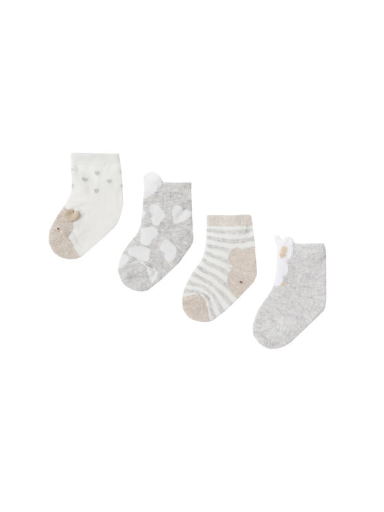 Mayoral Mayoral Set di 4 paia di calzini lunghi da bambini 09711 Beige