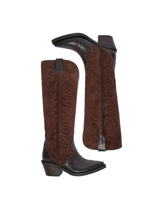 Badura Badura Stivali texani EO-BAYLOR-5033-25 Marrone