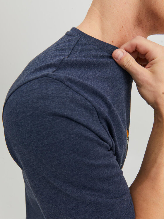 Jack & Jones Jack & Jones T-krekls Beach Bone 12234309 Tumši zils Standard Fit