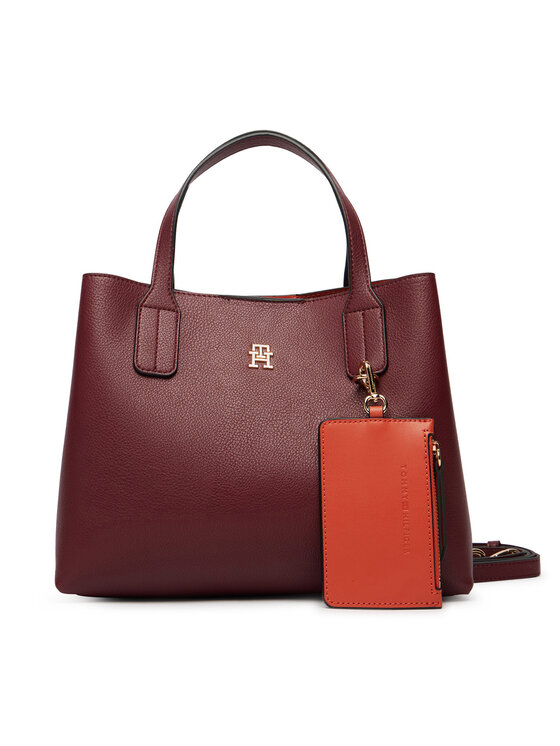 Tommy Hilfiger Tommy Hilfiger Τσάντα Th Icon Mini Satchel AW0AW18722 Μπορντό