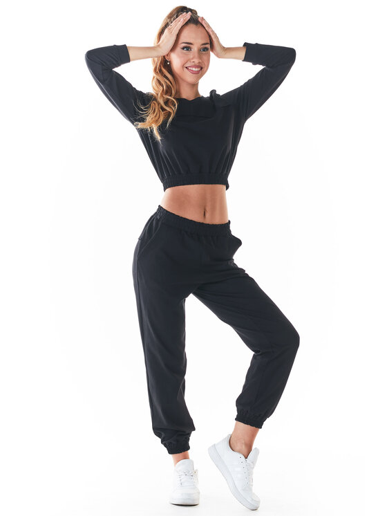 Infinite You Infinite You Bluzka M235 Czarny Basic Fit