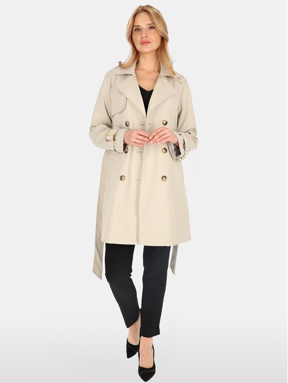 Perso Perso Prechodný kabát BLE252682F Sivá Regular Fit