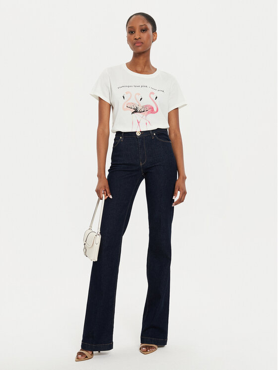 ViCOLO ViCOLO T-shirt RB0910 Écru Regular Fit