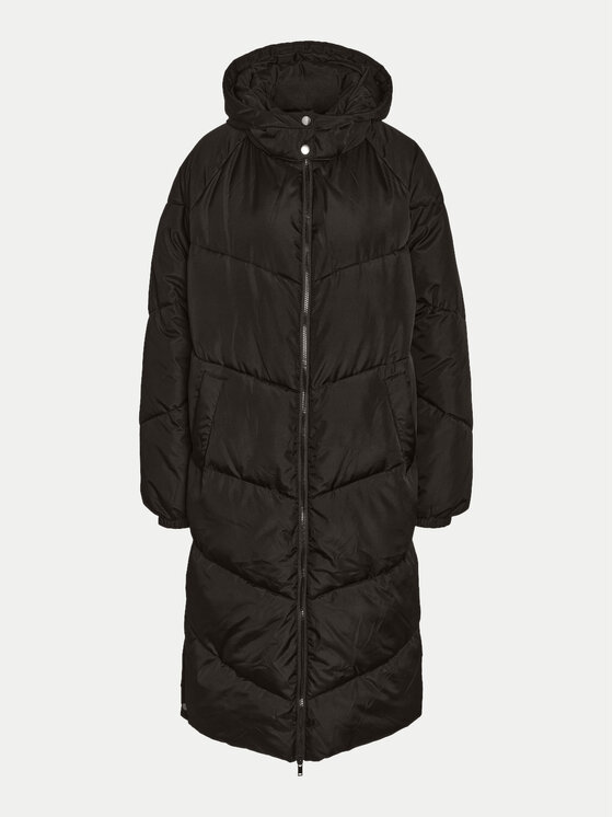 Noisy May Noisy May Pūkinė striukė Flora 27030502 Juoda Regular Fit
