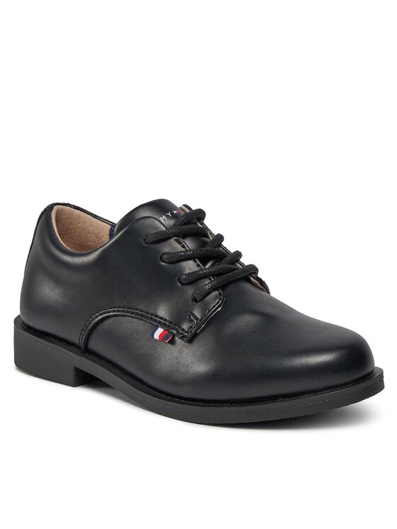 Tommy Hilfiger Tommy Hilfiger Polobotky Low Cut Lace Up Shoe T3B4-33174-1355 Černá