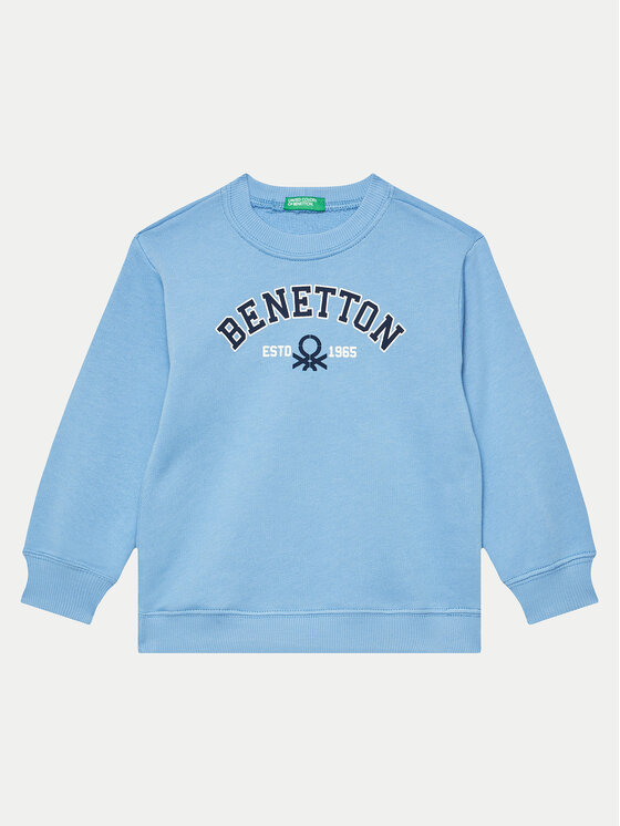 United Colors Of Benetton Bluza 3J70G10F0 Niebieski Regular Fit