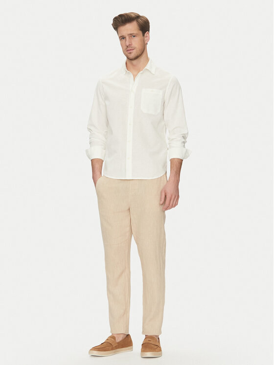 Blend Blend Camicia 20718400 Bianco Regular Fit