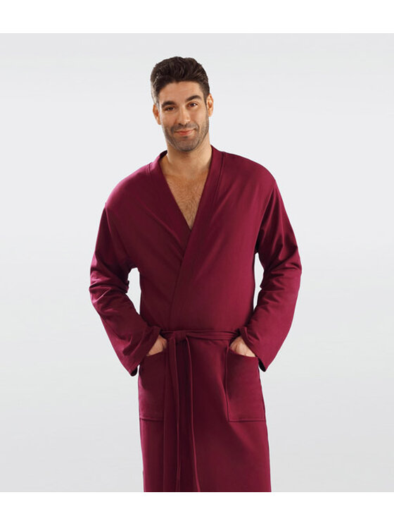 DKaren Lingerie DKaren Lingerie Szlafrok Harry Męska Bordowy
